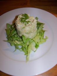 Torentje van avocado met krab