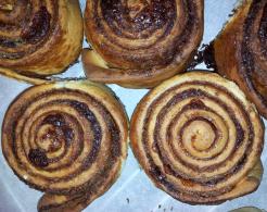 Kaneelbollen gerechtsfoto